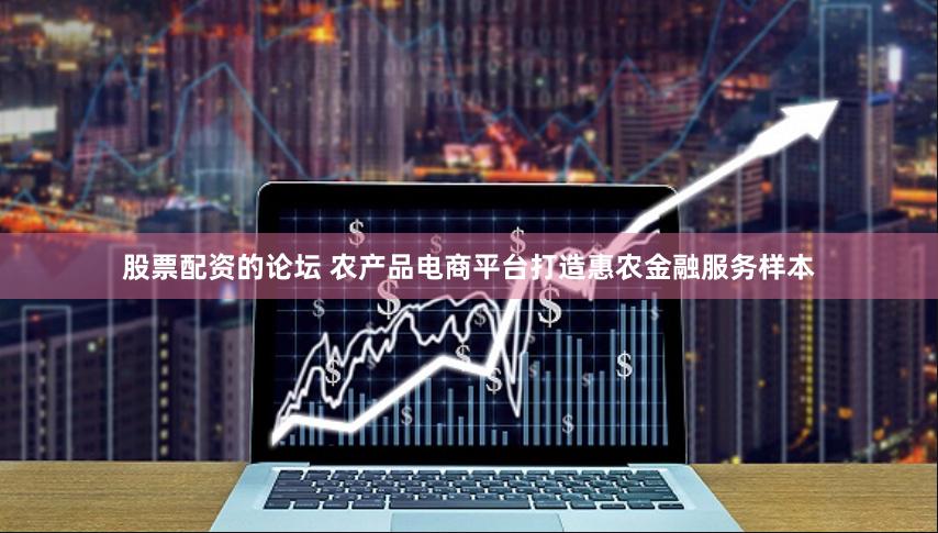 股票配资的论坛 农产品电商平台打造惠农金融服务样本