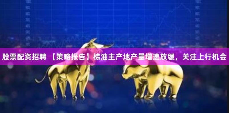 股票配资招聘 【策略报告】棕油主产地产量增速放缓，关注上行机会